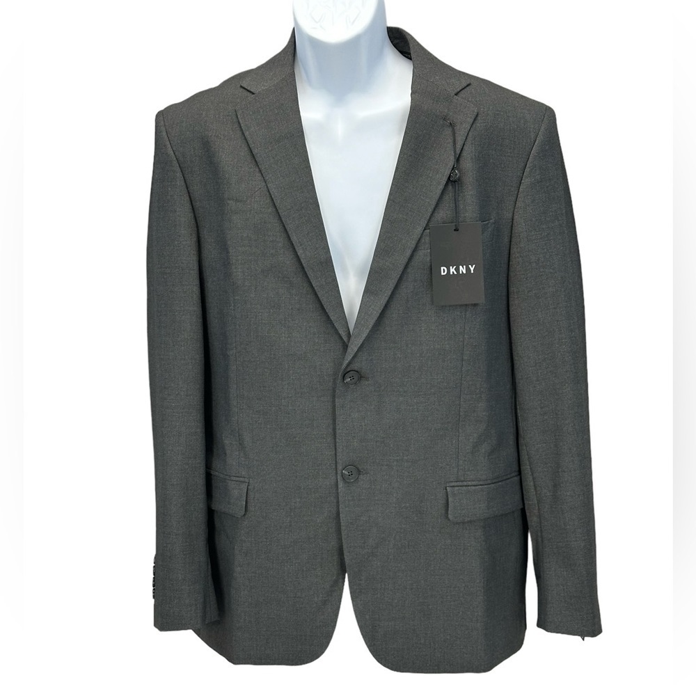 DKNY Single Breasted Double Button Blazer Suit Jacket - Charcoal - size 46R